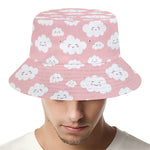 Cute Cloud Pattern Print Bucket Hat