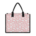 Cute Cloud Pattern Print Canvas Tote Bag