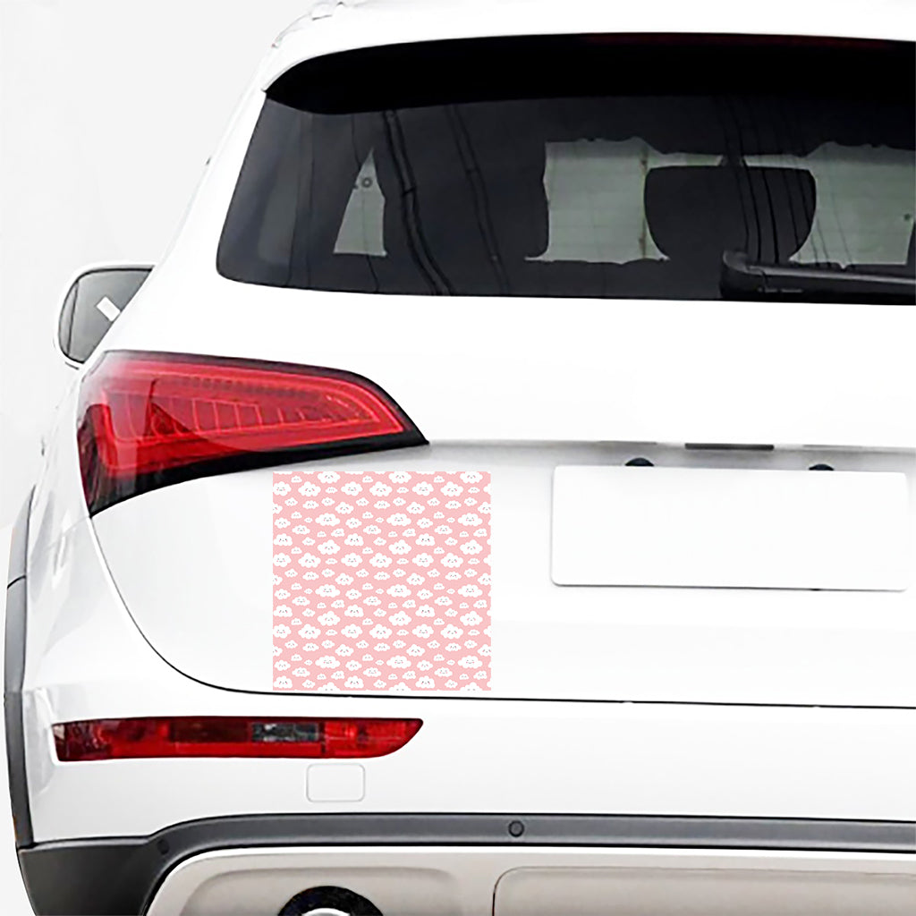 Cute Cloud Pattern Print Car Sticker