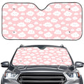 Cute Cloud Pattern Print Car Windshield Sun Shade