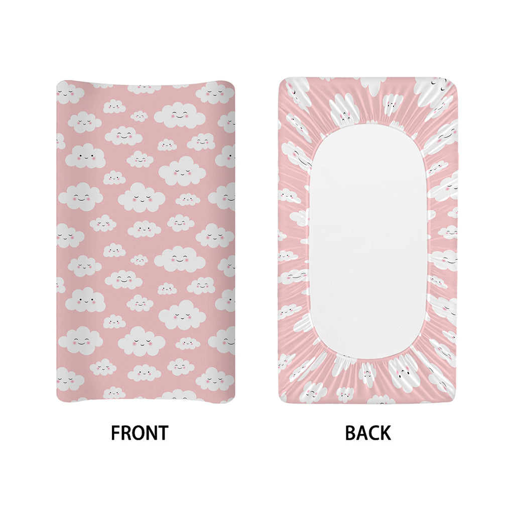 Cute Cloud Pattern Print Changing Pad Cover