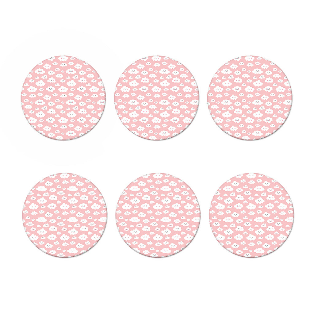 Cute Cloud Pattern Print Coaster Set