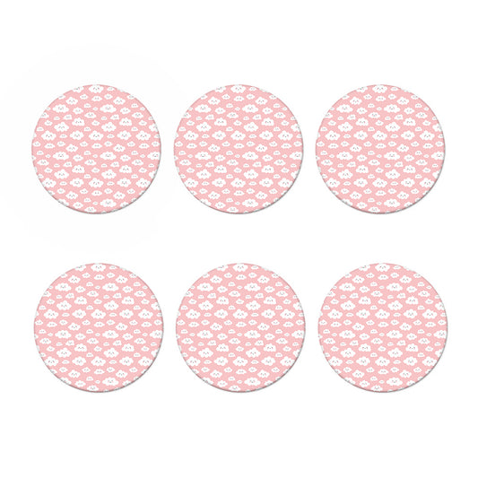 Cute Cloud Pattern Print Coaster Set