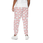 Cute Cloud Pattern Print Cotton Pants