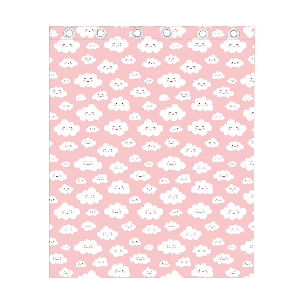 Cute Cloud Pattern Print Curtain