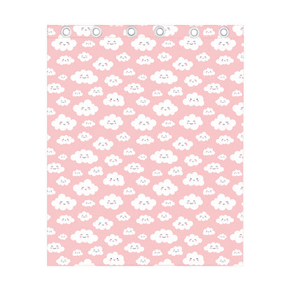 Cute Cloud Pattern Print Curtain