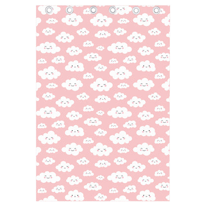 Cute Cloud Pattern Print Curtain