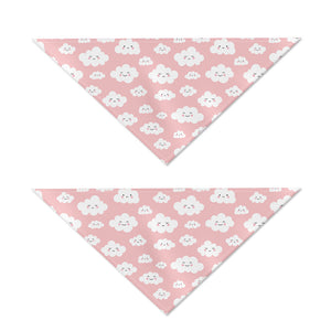 Cute Cloud Pattern Print Dog Bandana