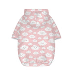 Cute Cloud Pattern Print Dog Zip Up Hoodie