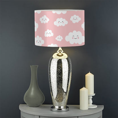 Cute Cloud Pattern Print Drum Lamp Shade