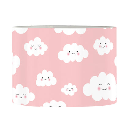 Cute Cloud Pattern Print Drum Lamp Shade