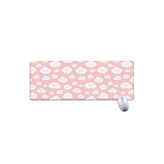 Cute Cloud Pattern Print Extended Mouse Pad