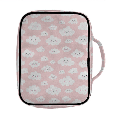 Cute Cloud Pattern Print Front Pocket Bible Bag