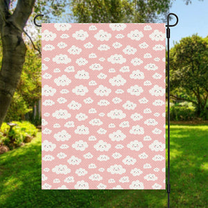 Cute Cloud Pattern Print Garden Flag