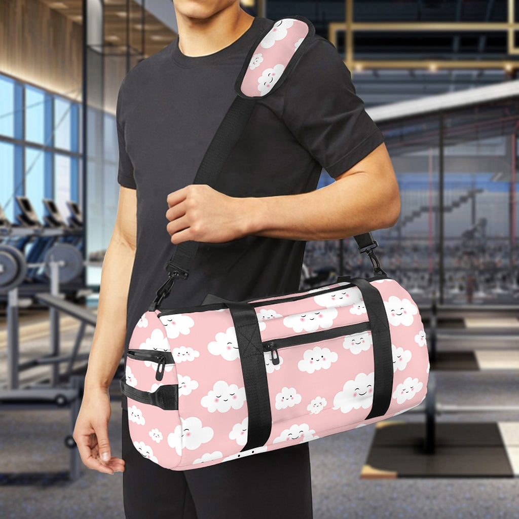 Cute Cloud Pattern Print Gym Bag