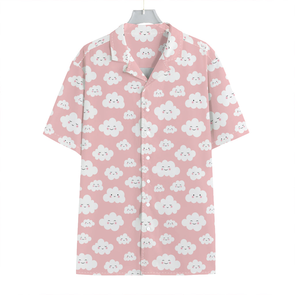 Cute Cloud Pattern Print Hawaiian Shirt