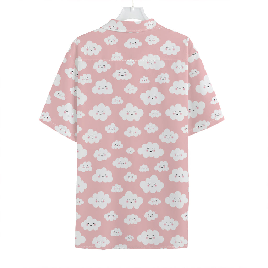 Cute Cloud Pattern Print Hawaiian Shirt