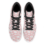 Cute Cloud Pattern Print High Top Leather Sneakers