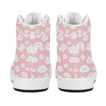 Cute Cloud Pattern Print High Top Leather Sneakers