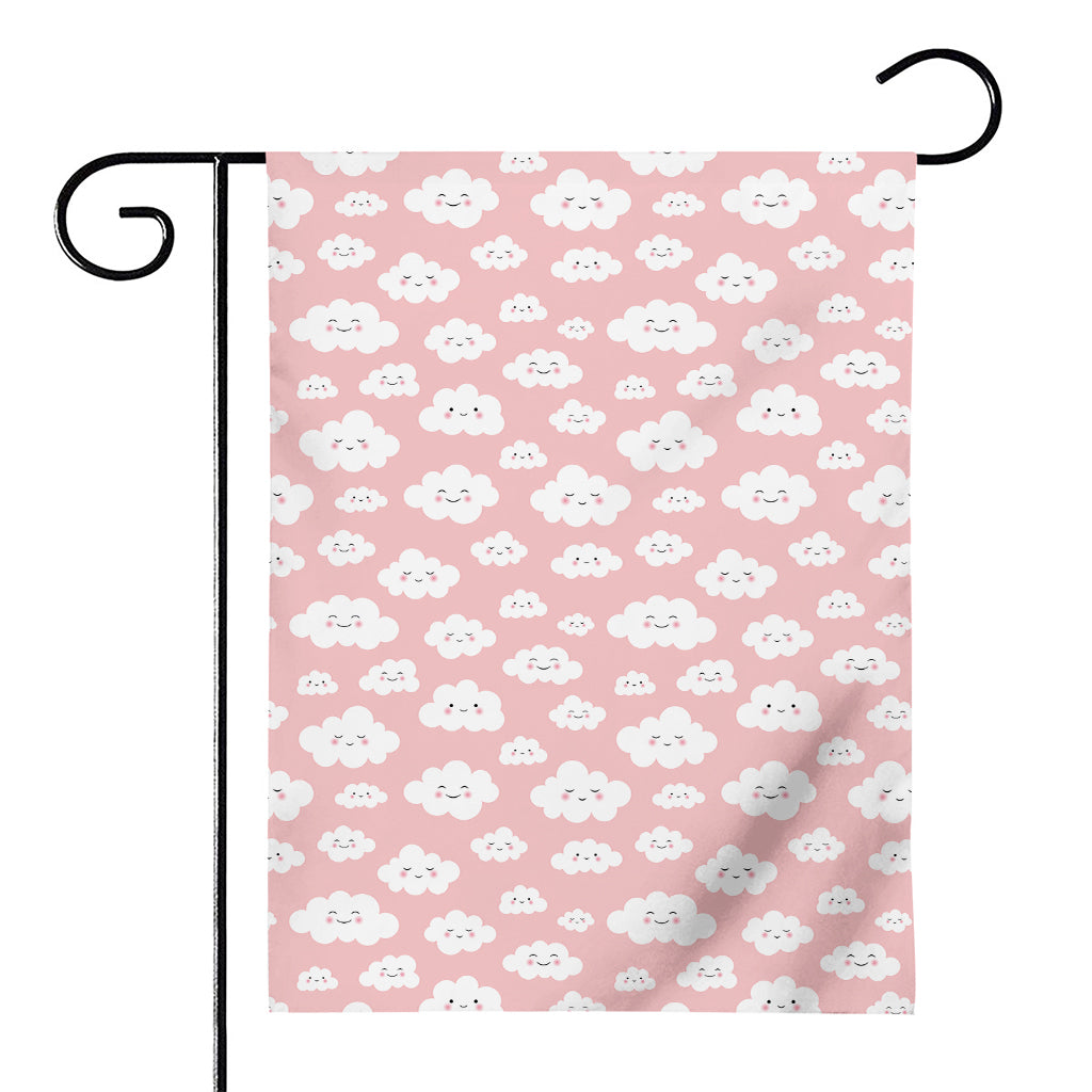 Cute Cloud Pattern Print House Flag