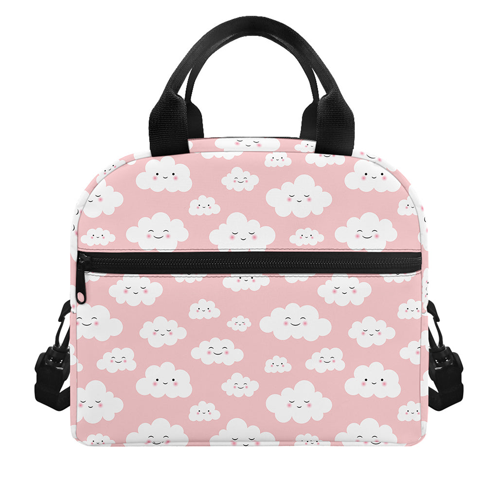 Cute Cloud Pattern Print Insulated Lunch Bag