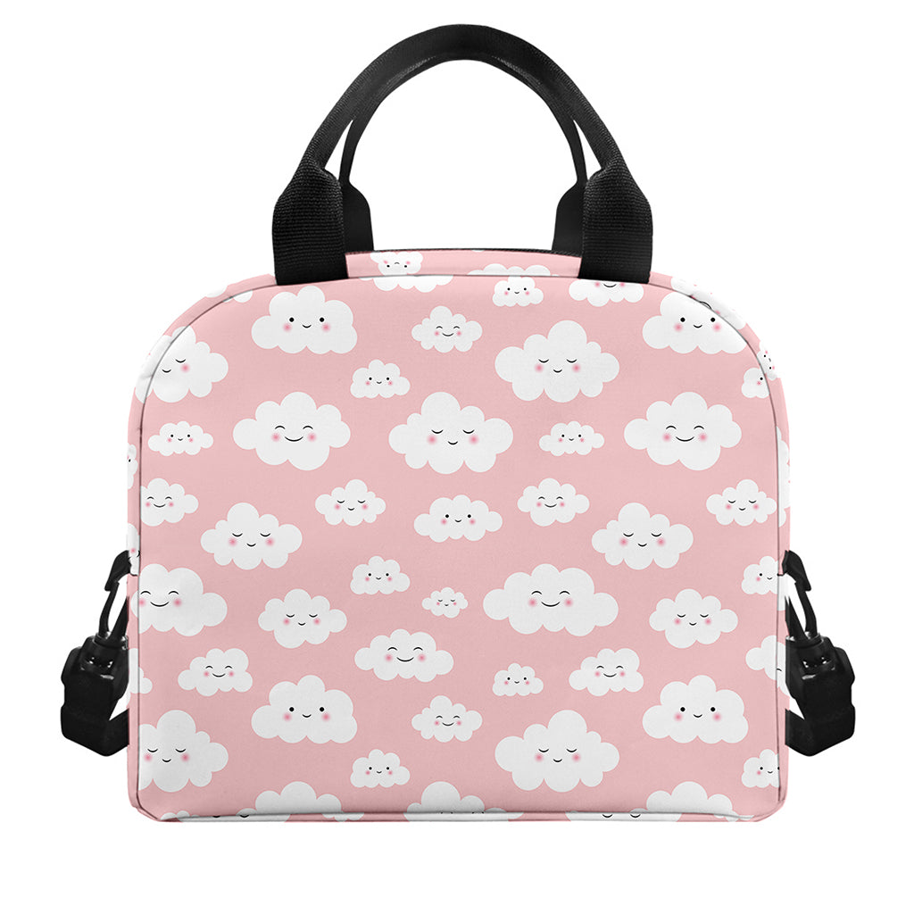 Cute Cloud Pattern Print Insulated Lunch Bag