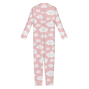 Cute Cloud Pattern Print Jumpsuit