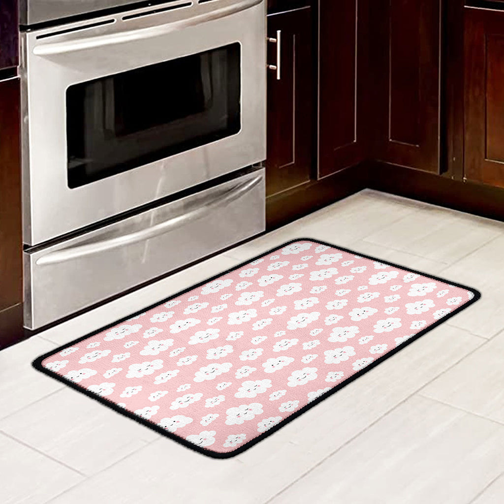 Cute Cloud Pattern Print Kitchen Mat