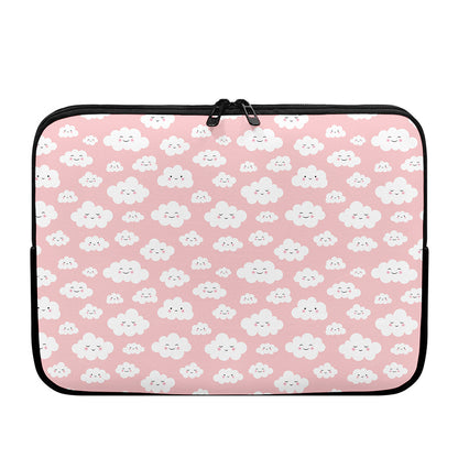 Cute Cloud Pattern Print Laptop Sleeve