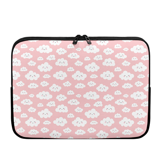 Cute Cloud Pattern Print Laptop Sleeve