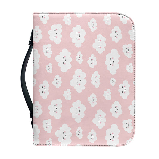 Cute Cloud Pattern Print Leather Bible Cover