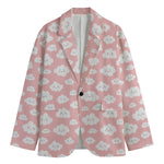 Cute Cloud Pattern Print Men's Blazer