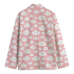 Cute Cloud Pattern Print Men's Cotton Blazer