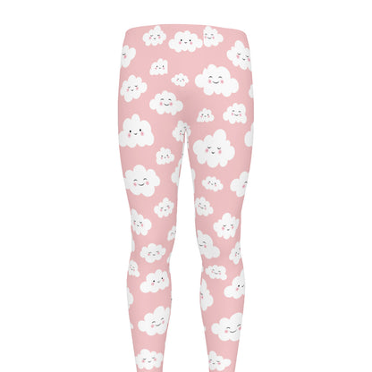 Cute Cloud Pattern Print Men's leggings