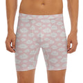 Cute Cloud Pattern Print Men's Long Boxer Briefs