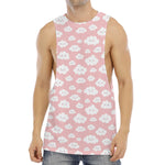 Cute Cloud Pattern Print Men's Muscle Tank Top