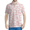 Cute Cloud Pattern Print Men's Polo Shirt