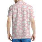 Cute Cloud Pattern Print Men's Polo Shirt