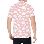 Cute Cloud Pattern Print Men's Shirt