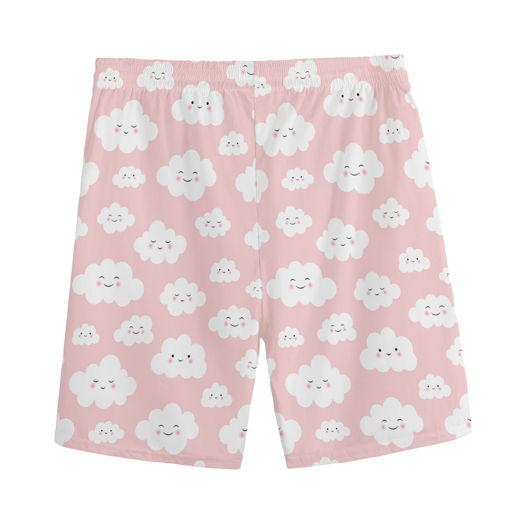 Cute Cloud Pattern Print Men's Sports Shorts