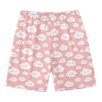 Cute Cloud Pattern Print Men's Swim Trunks