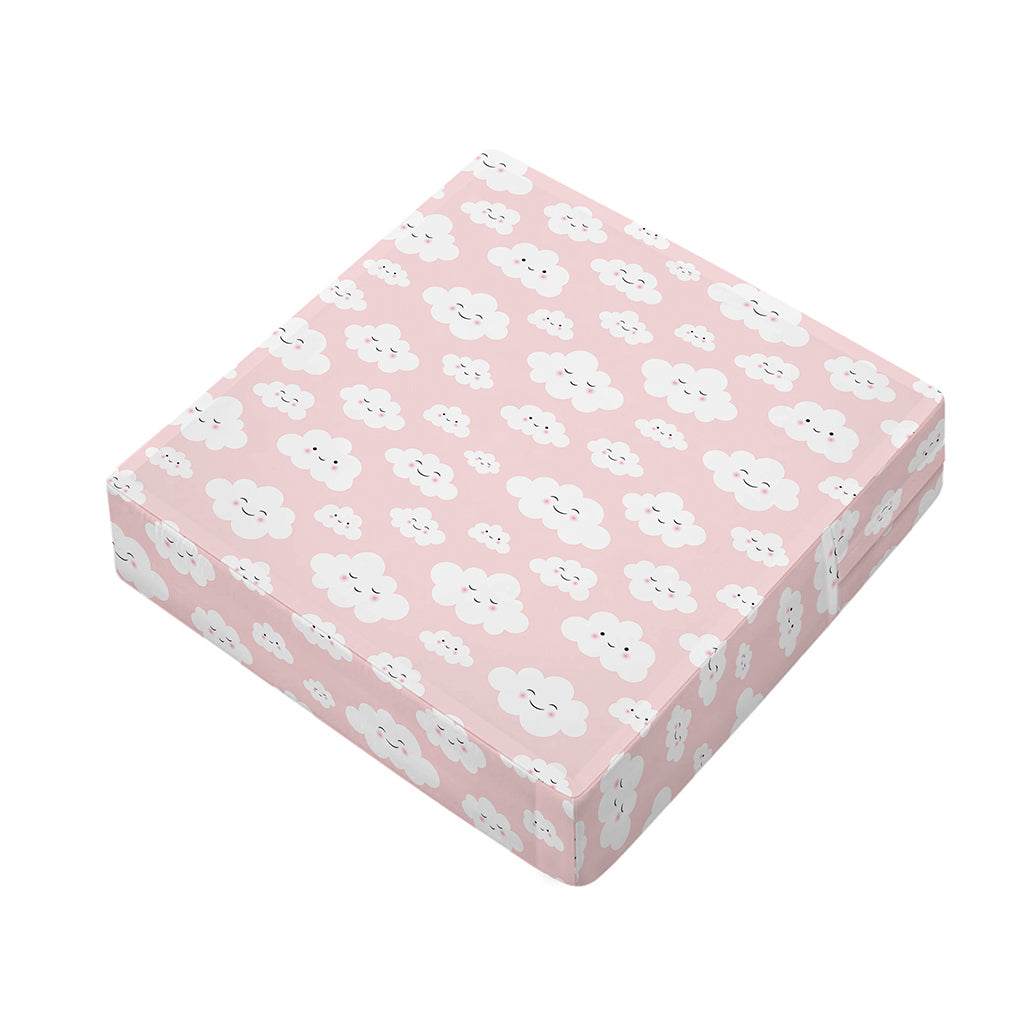 Cute Cloud Pattern Print Outdoor Seat Cushion Cover