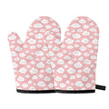 Cute Cloud Pattern Print Oven Mitts