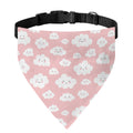 Cute Cloud Pattern Print Over The Collar Dog Bandana
