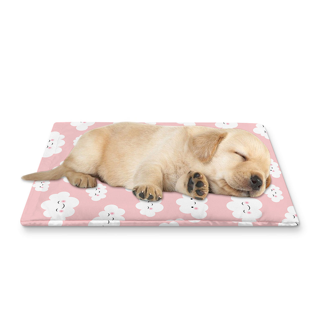 Cute Cloud Pattern Print Pet Cooling Mat Cover