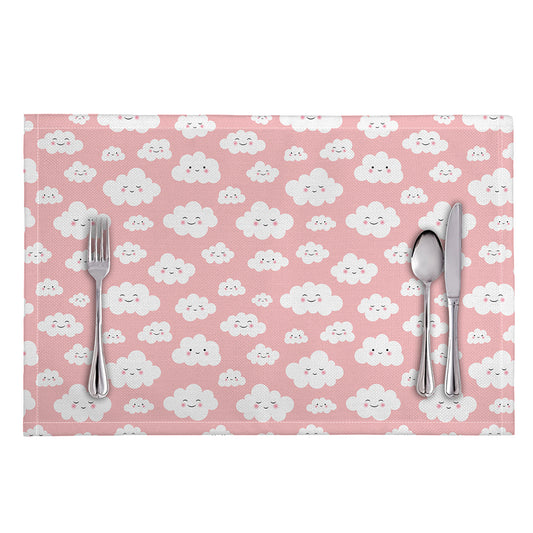 Cute Cloud Pattern Print Placemat