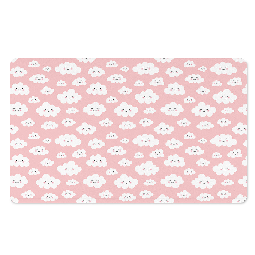 Cute Cloud Pattern Print Polyester Doormat