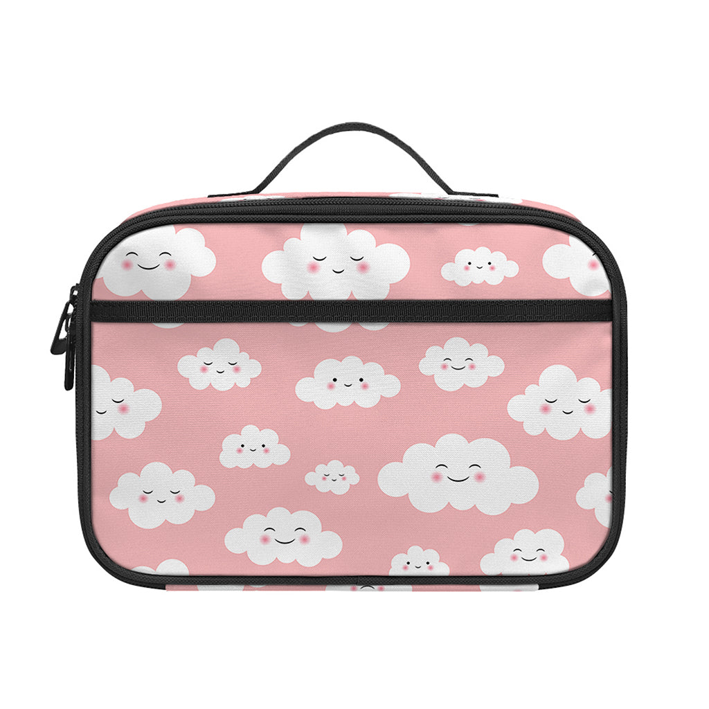 Cute Cloud Pattern Print Portable Lunch Bag