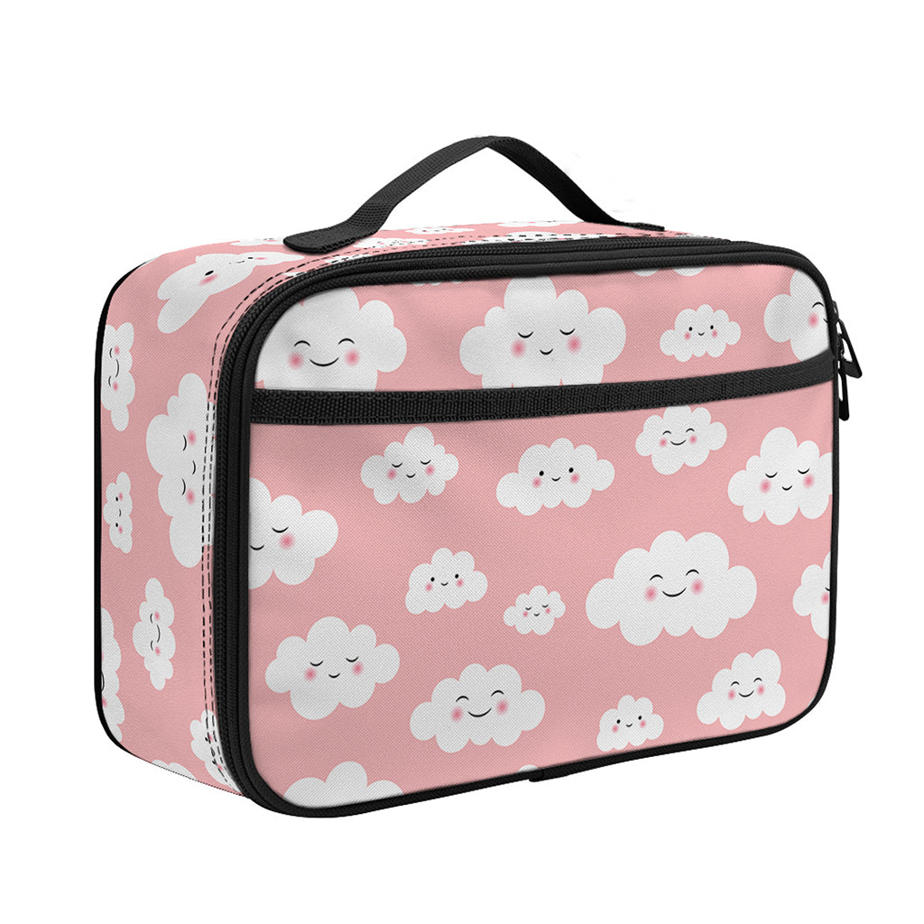 Cute Cloud Pattern Print Portable Lunch Bag