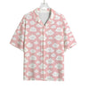 Cute Cloud Pattern Print Rayon Hawaiian Shirt